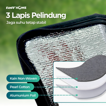 Gambar produk TaffHOME Tas Pendingin Makanan Cooler Bag Thermal Insulated Bag 30x25x25cm - S1524