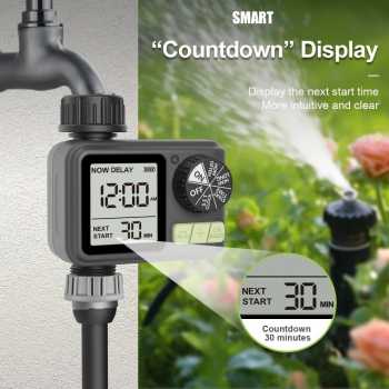 HICUT Timer Penyiram Tanaman Digital Watering Sprinkler IPX5 - HCT-M05 Gambar produk HICUT Timer Penyiram Tanaman Digital Watering Sprinkler IPX5 - HCT-M05