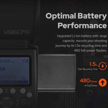 Gambar produk Godox Flash Camera Wireless Adjustable Focus 2980mAh 76Ws for Sony - V860IIIS