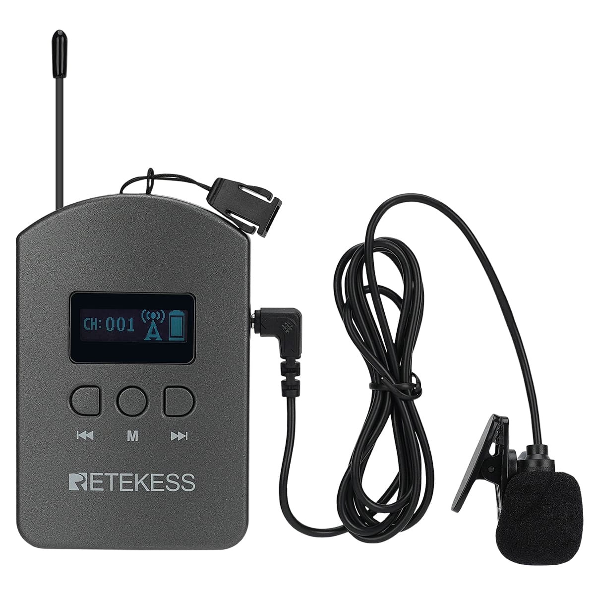 RETEKESS Audio Tour Guide Wireless Transmitter 36 Channel Mic 1900mAh - TT112 Gambar produk RETEKESS Audio Tour Guide Wireless Transmitter 36 Channel Mic 1900mAh - TT112