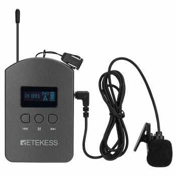 RETEKESS Audio Tour Guide Wireless Transmitter 36 Channel Mic 1900mAh - TT112 Gambar produk RETEKESS Audio Tour Guide Wireless Transmitter 36 Channel Mic 1900mAh - TT112