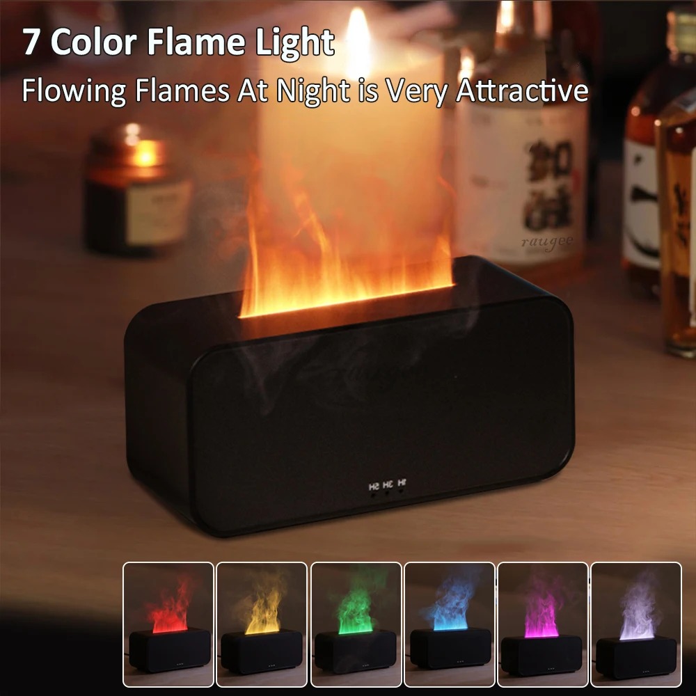 CREARO Air Humidifier Mini Ultrasonic RGB Diffuser Flame Light 120ml - CR-12 Gambar produk CREARO Air Humidifier Mini Ultrasonic RGB Diffuser Flame Light 120ml - CR-12