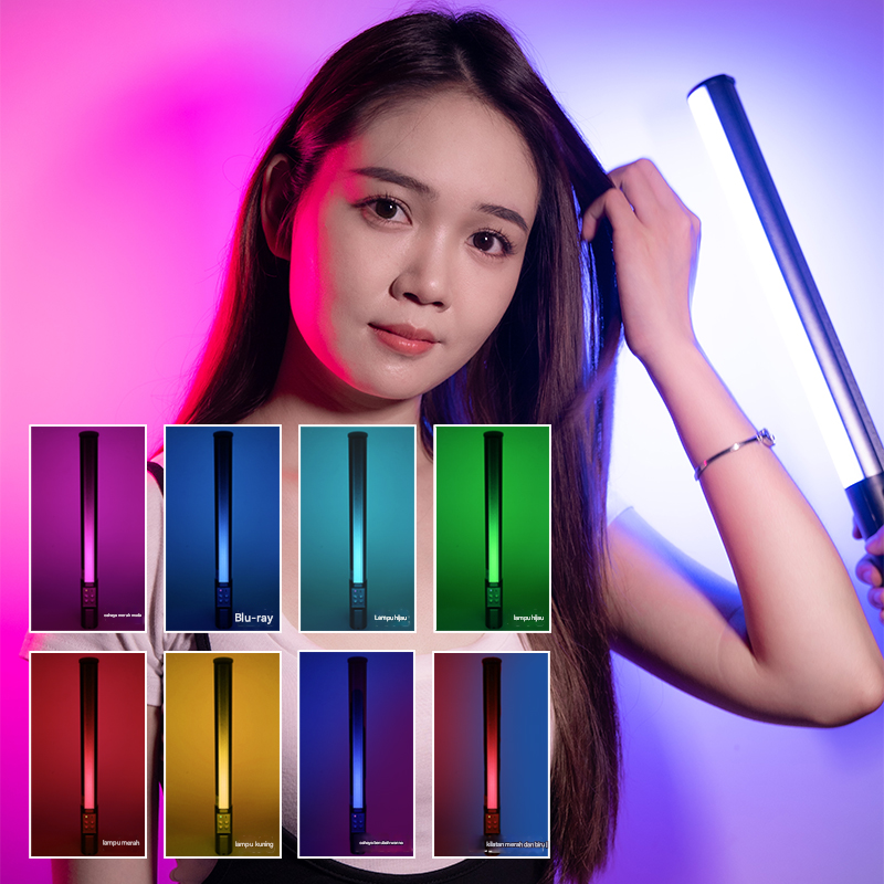 Gambar produk LIYADI Lampu Fotografi LED Portabel RGB Tube Light 10W 9900K - LP430 PRO