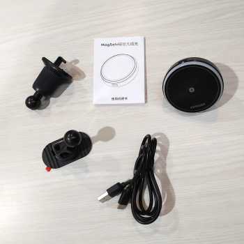 Gambar produk ESSAGER Car Charger Mobil Wireless Magnetic N52 Rotatable LED 15W - T1