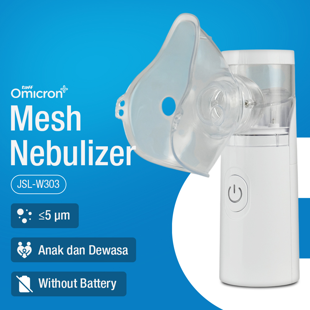 Gambar produk TaffOmicron Alat Terapi Pernapasan Mesh Nebulizer Portable Inhaler Without Battery - JSL-W303