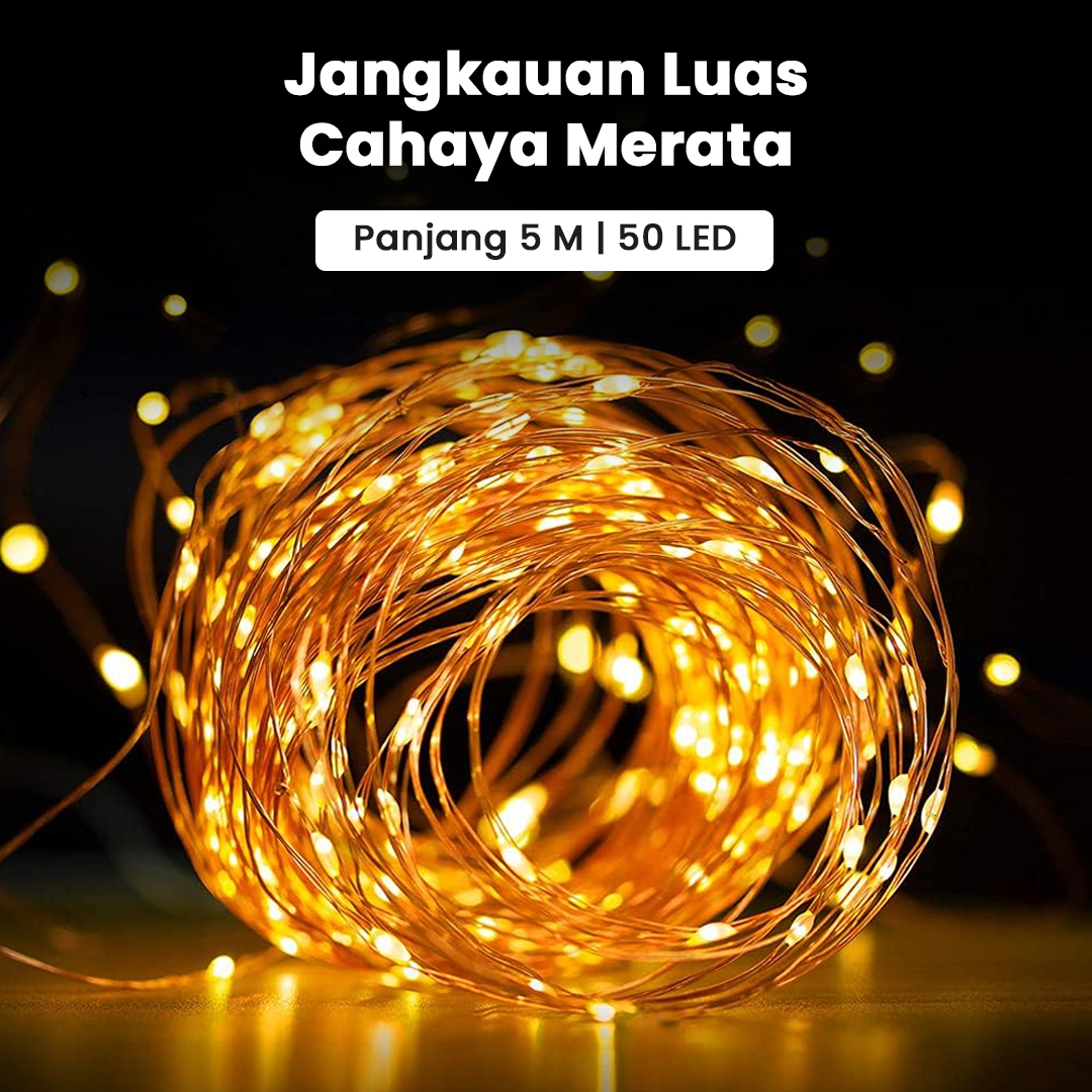 Gambar produk Lampu Hias String Lights Battery Box 50 LED 5M