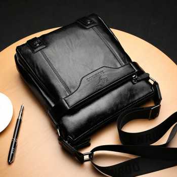 BADENROO Tas Selempang Pria Kulit PU Leather Shoulder Crossbody Bag - BD-27 Gambar produk BADENROO Tas Selempang Pria Kulit PU Leather Shoulder Crossbody Bag - BD-27