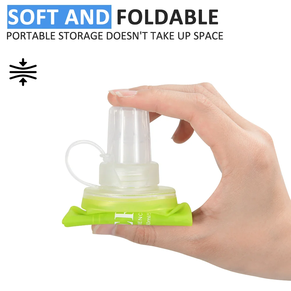 TaffSPORT Botol Minum Soft Flask Foldable Sport Water TPU 500 ml - TF009 Gambar produk TaffSPORT Botol Minum Soft Flask Foldable Sport Water TPU 500 ml - TF009