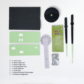 Gambar produk TaffHOME Jam Dinding Besar DIY Glow in The Dark 90-100cm - JM-03