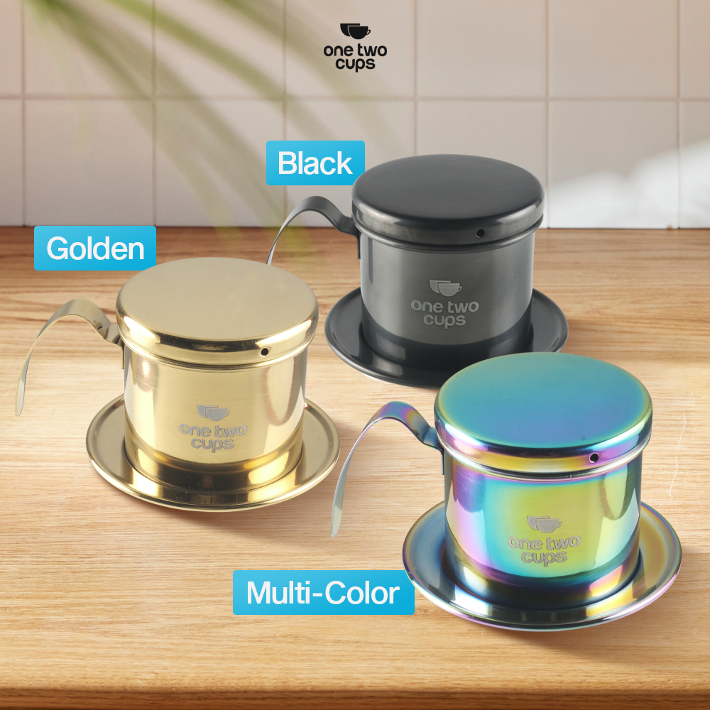 One Two Cups Vietnam Drip Coffee Filter Saringan Kopi Sekrup 120ml - PF-304 Gambar produk One Two Cups Vietnam Drip Coffee Filter Saringan Kopi Sekrup 120ml - PF-304