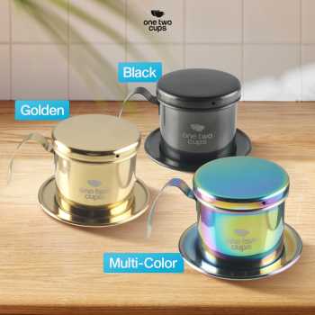 One Two Cups Vietnam Drip Coffee Filter Saringan Kopi Sekrup 120ml - PF-304 Gambar produk One Two Cups Vietnam Drip Coffee Filter Saringan Kopi Sekrup 120ml - PF-304