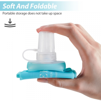 TaffSPORT Botol Minum Soft Flask Foldable Sport Water TPU 500 ml - TF009 Gambar produk TaffSPORT Botol Minum Soft Flask Foldable Sport Water TPU 500 ml - TF009