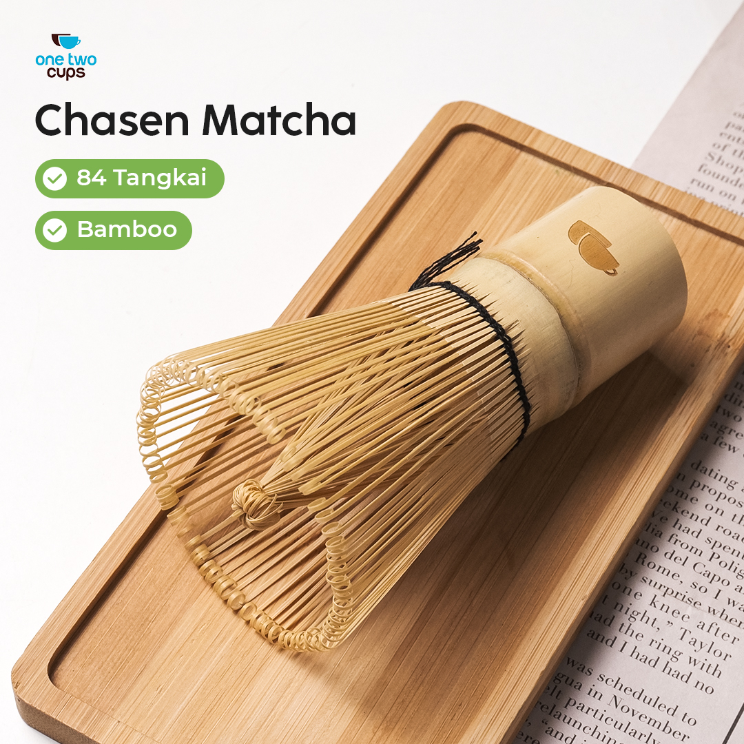 One Two Cups Chasen Bamboo Matcha Whisk Pengaduk Teh Jepang 84 Tangkai - FMCA Gambar produk One Two Cups Chasen Bamboo Matcha Whisk Pengaduk Teh Jepang 84 Tangkai - FMCA
