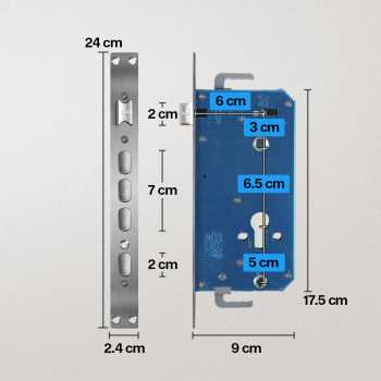 Gambar produk Glomarket Smart Door Lock Fingerprint Password Card RFID Alarm - B02-JC