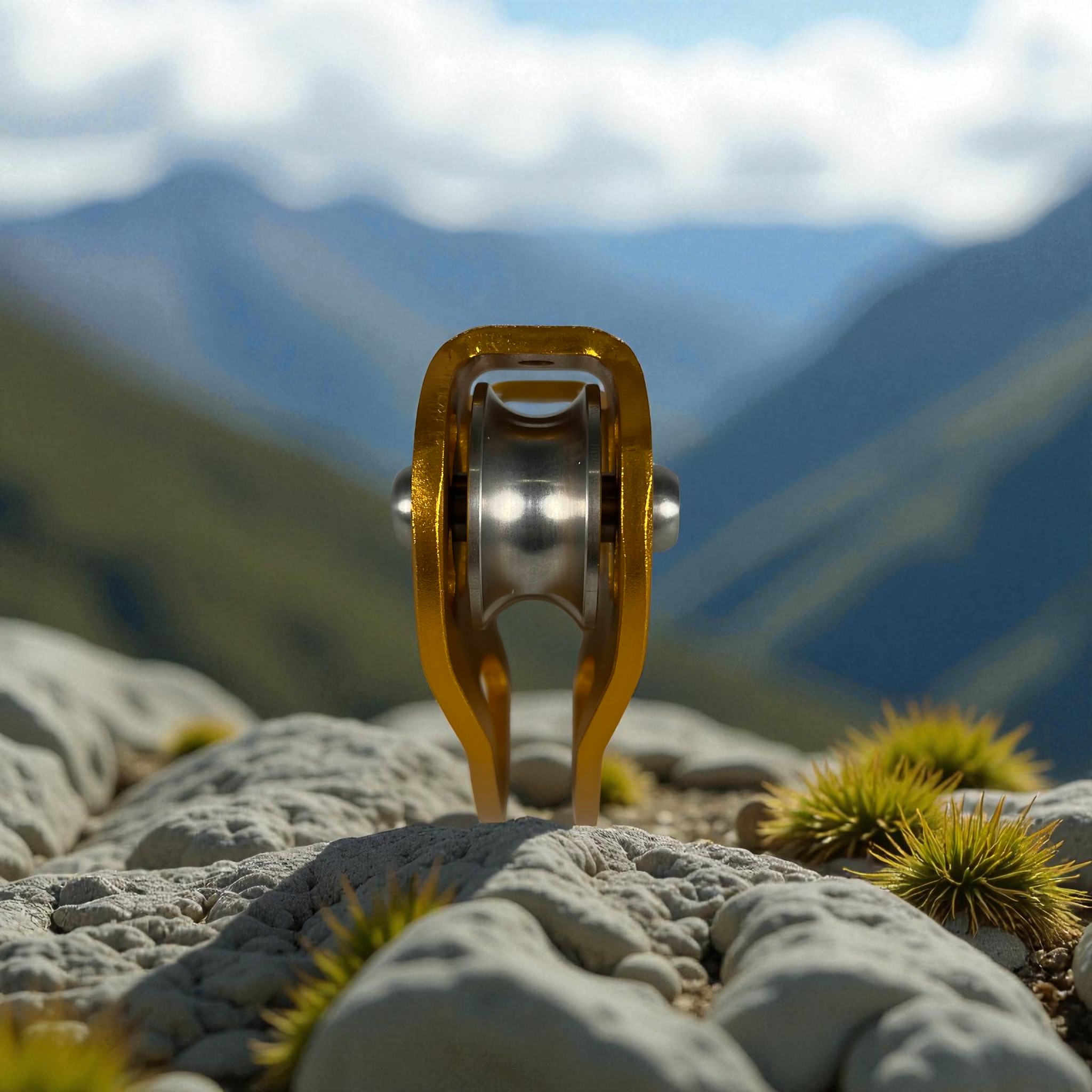 Gambar produk TaffSPORT Double Pulley Tandem Zipline Smooth Surface Aluminium 30kN - ZWA006