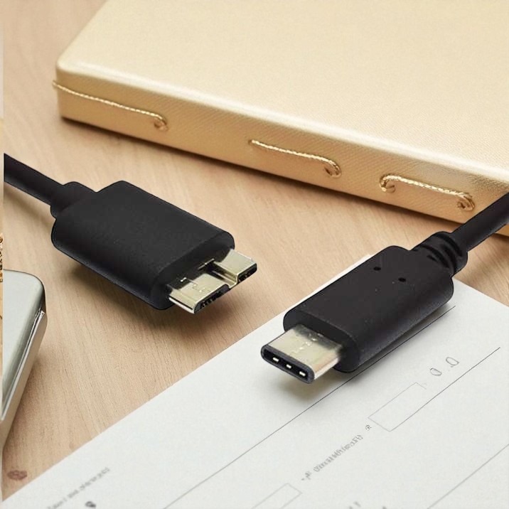 Gambar produk ROBOTSKY Kabel USB Type C to USB 3.0 Micro B HDD Data Cable 1M - SGC10