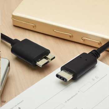 Gambar produk ROBOTSKY Kabel USB Type C to USB 3.0 Micro B HDD Data Cable 1M - SGC10