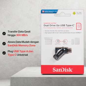 Gambar produk SanDisk Ultra Dual Drive Go USB Type C 32GB - SDDDC3