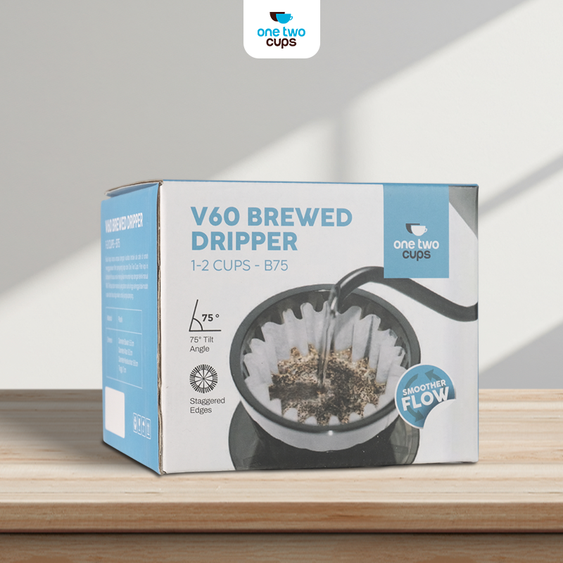 One Two Cups V60 Coffee Dripper Alat Seduh Kopi Manual Plastik 1-2 Cup - B75 Gambar produk One Two Cups V60 Coffee Dripper Alat Seduh Kopi Manual Plastik 1-2 Cup - B75