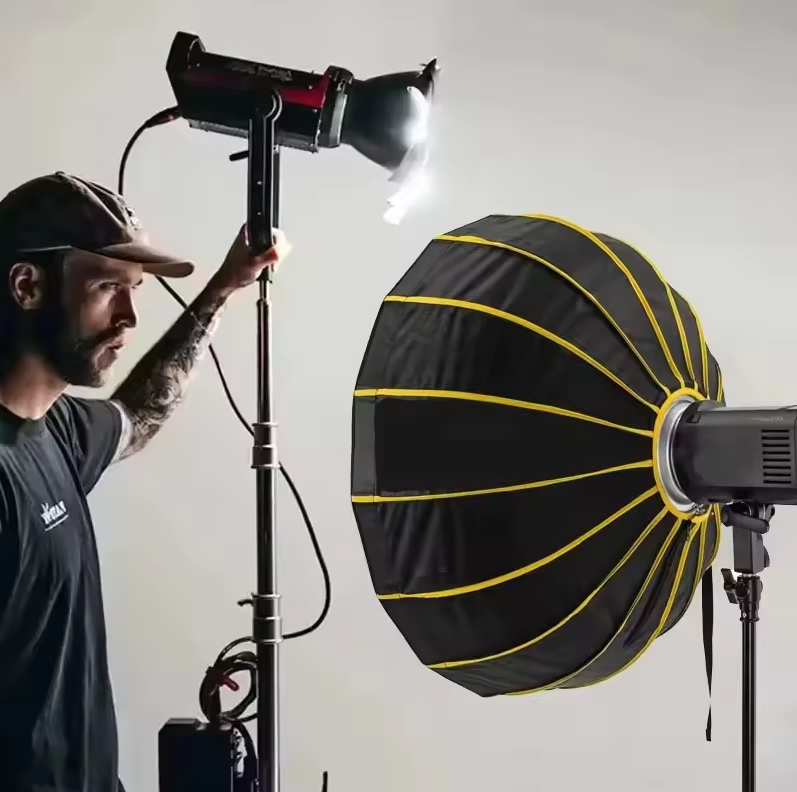 SHUNYI Softbox Octagonal Reflector Honeycomb Photography Bowens Mount 120cm - SH25 Gambar produk SHUNYI Softbox Octagonal Reflector Honeycomb Photography Bowens Mount 120cm - SH25