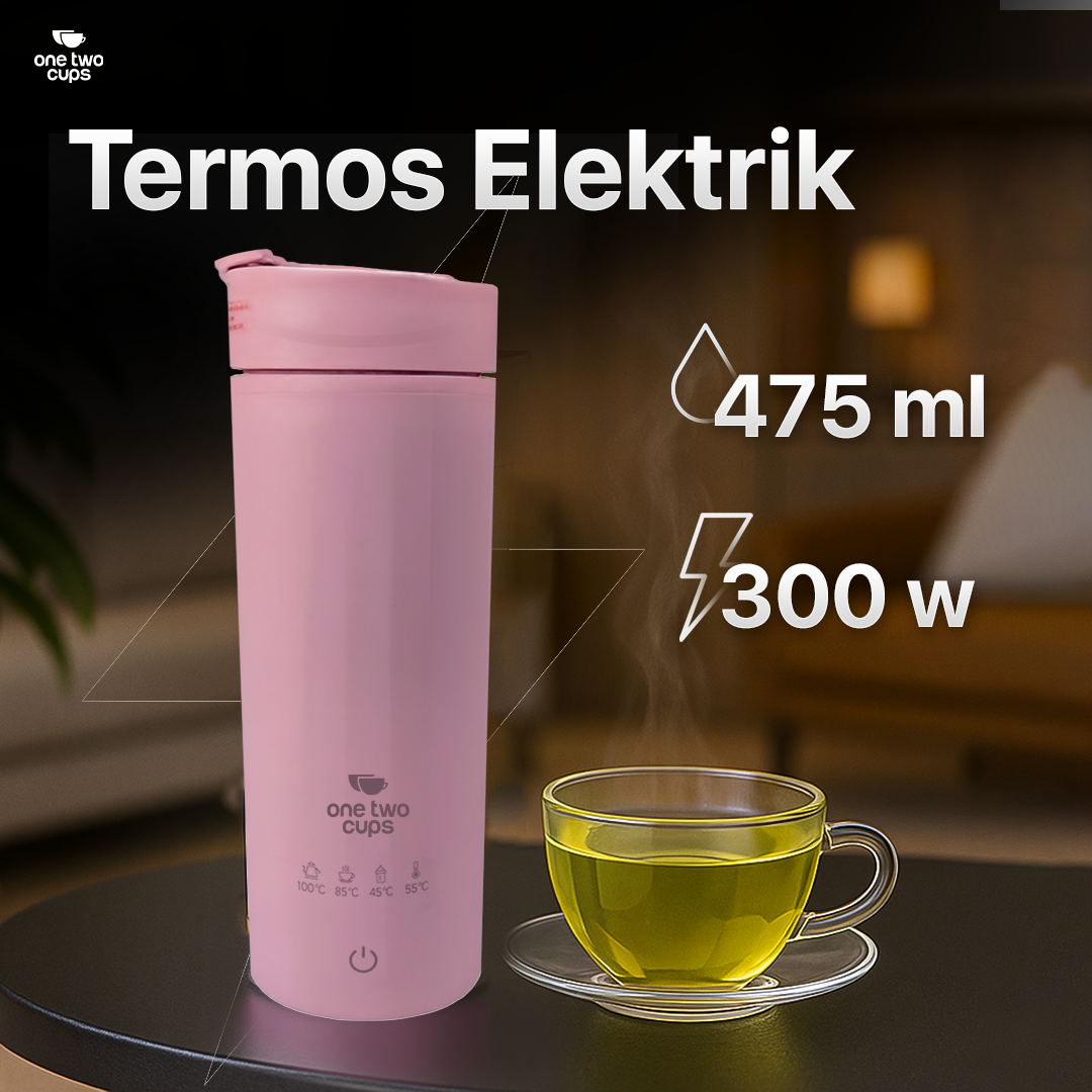 One Two Cups Botol Minum Termos Elektrik Thermal 475ml 300W - HC-302 Gambar produk One Two Cups Botol Minum Termos Elektrik Thermal 475ml 300W - HC-302