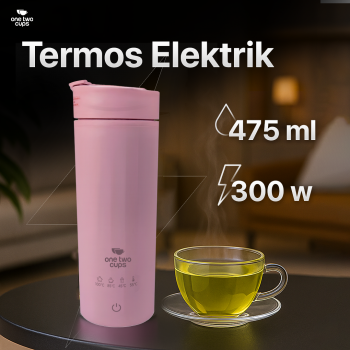 One Two Cups Botol Minum Termos Elektrik Thermal 475ml 300W - HC-302