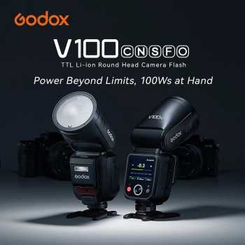 Godox Flash Camera Wireless Touchscreen Global Shutter 100Ws for Canon - V100C