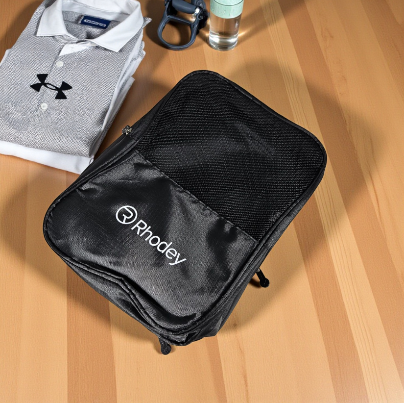 Gambar produk Rhodey Tas Sepatu 3 Layer Travel Organizer Shoes Bag Nylon Mesh Oxford - LK-20