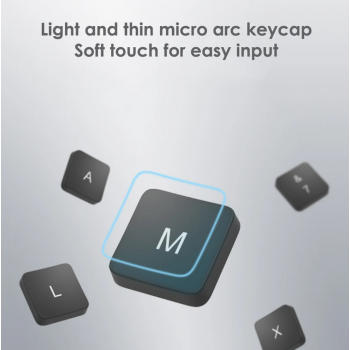 Gambar produk Xiaomi Set Keyboard Mouse Wireless 2.4GHz Soft Keycap Lightweight - WXJS03YM