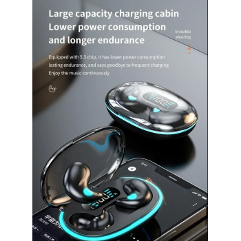 Gambar produk CHUBAN Earphone Bluetooth 5.4 TWS In Ear Ultra Thin Waterproof 150mAh - CH55