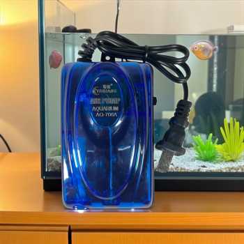Gambar produk TEQIANG Aerator Pompa Oksigen Akuarium Oxygen Pump 60L Fish Tank 3.5W - AQ-708A