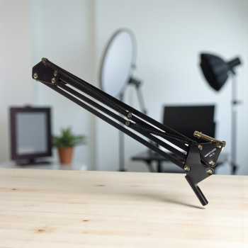 Gambar produk TaffSTUDIO Boom Arm Stand Suspensi Mikrofon Scissor Desk Clamp - NB-35