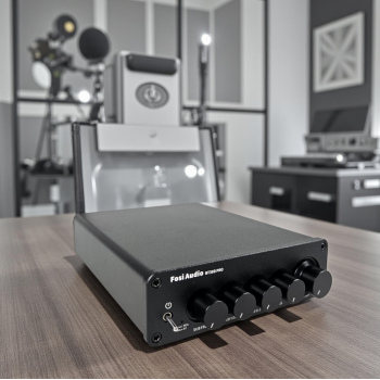 Gambar produk Fosi Audio Amplifier Bluetooth 5.0 HiFi 2.1 Channel 165x2+350W TPA3255 - BT30D PRO- MAX