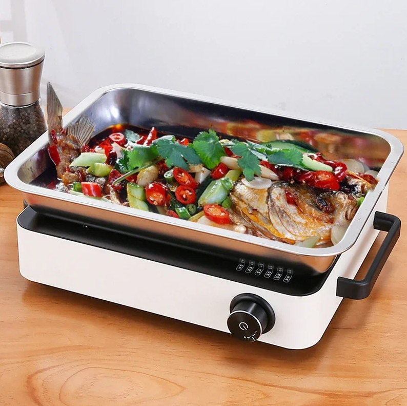 Gambar produk Panina Tray Baki Nampan Makanan Food Container Kitchen Stainless 304 27x20x4.8cm - PN50