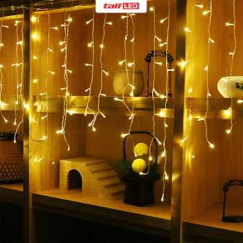 Gambar produk TaffLED Lampu Hias Gorden String Lights Icicle Fairy Waterproof 5M 96 LED - EK-04