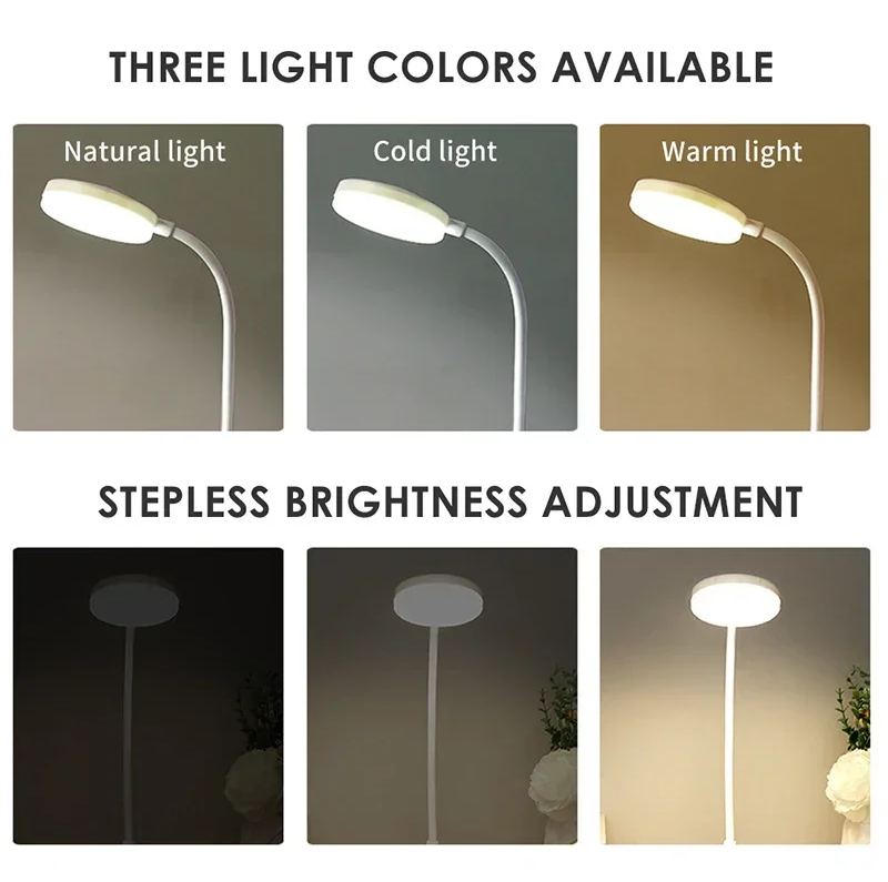 FREN Lampu Baca LED Stepless Dimming Lamp 3 Colors Rechargeable 800mAh - FR25 Gambar produk FREN Lampu Baca LED Stepless Dimming Lamp 3 Colors Rechargeable 800mAh - FR25