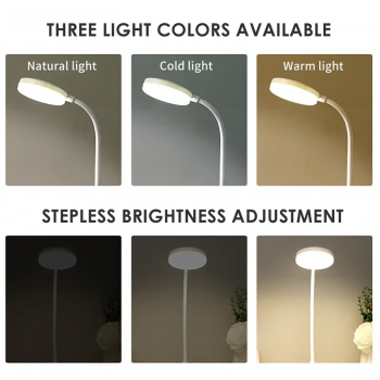 FREN Lampu Baca LED Stepless Dimming Lamp 3 Colors Rechargeable 800mAh - FR25 Gambar produk FREN Lampu Baca LED Stepless Dimming Lamp 3 Colors Rechargeable 800mAh - FR25