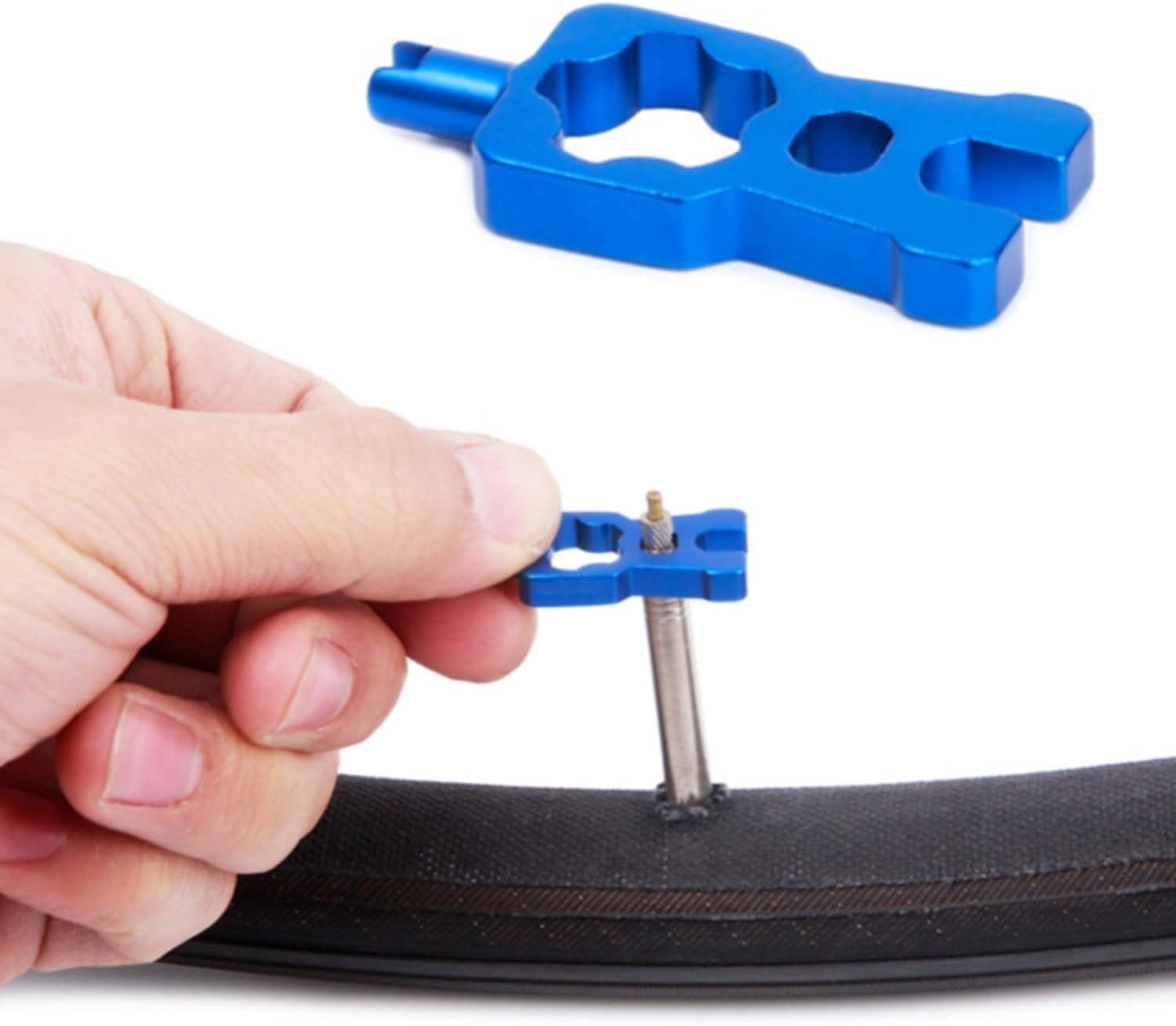 Gambar produk RISK Kunci Pas Sepeda 4in1 Bike Valve Wrench Schrader Presta - RL214
