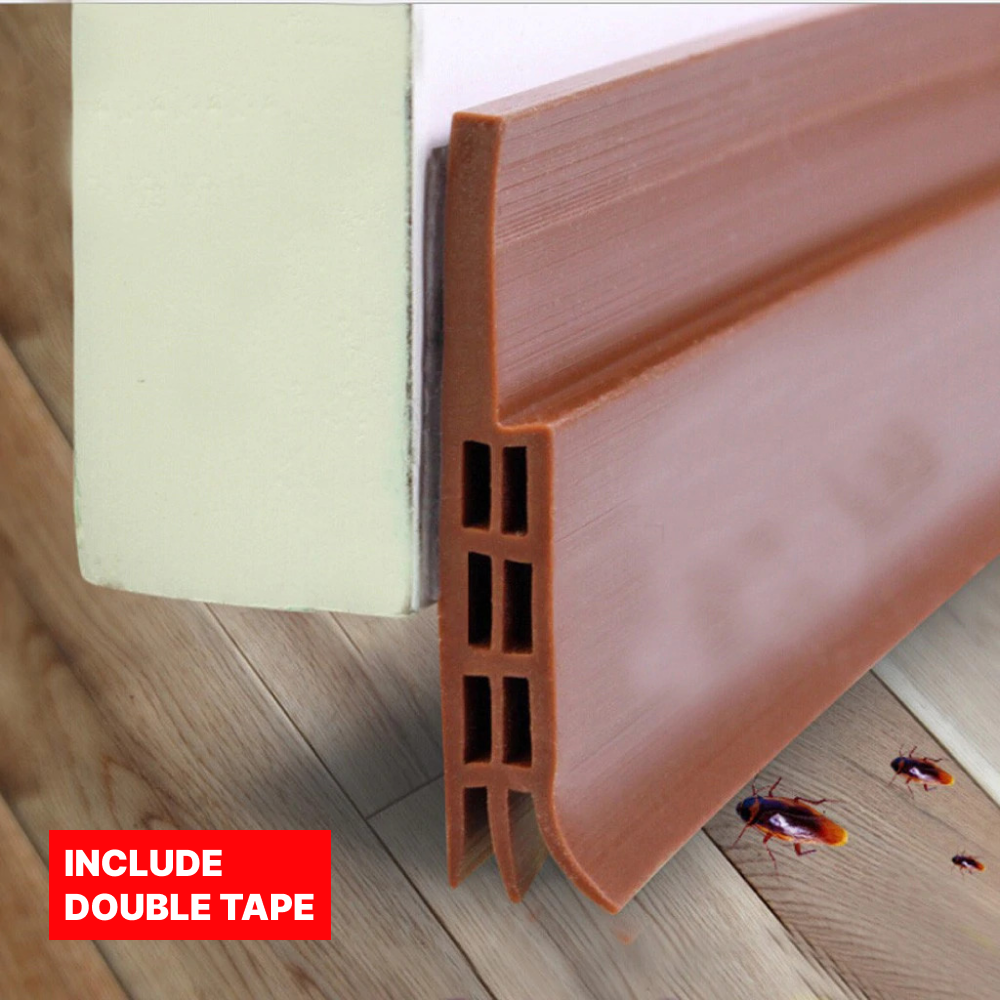 Gambar produk TaffHOME Lis Penutup Celah Pintu Penghalang Debu Door Bottom Seal 1M - LQ7