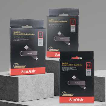Gambar produk SanDisk Extreme PRO USB Dual Drive Up to 1000MB/s USB Type-C USB3.2 512GB - SDDDE1