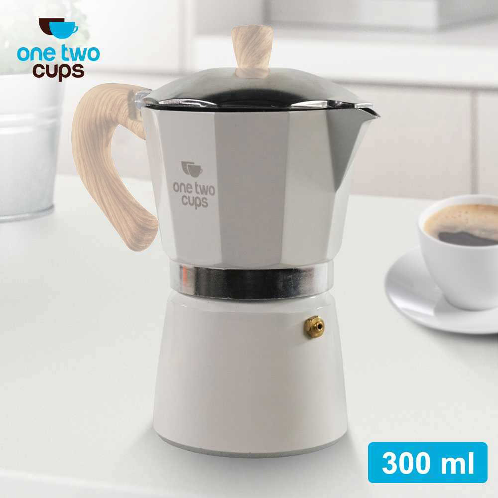 One Two Cups Moka Pot Espresso Coffee Maker Stovetop 6 Cup 300ml - PL-315 Gambar produk One Two Cups Moka Pot Espresso Coffee Maker Stovetop 6 Cup 300ml - PL-315