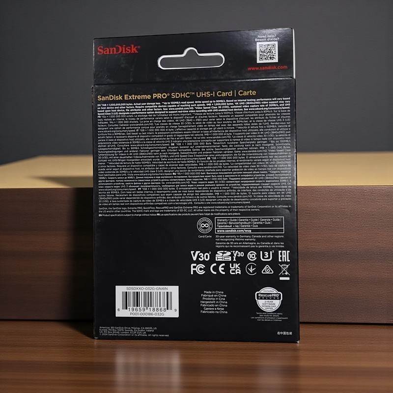 SanDisk Extreme PRO SDXC/HC UHS-I Card U3 V30 100MB/s 200MB/s 32GB-SDSDXXO-032G Gambar produk SanDisk Extreme PRO SDXC/HC UHS-I Card U3 V30 100MB/s 200MB/s 32GB-SDSDXXO-032G