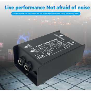 YOUHA Passive Direct Box Single Channel Injection Audio Box XLR TRS - DIBOX001 Gambar produk YOUHA Passive Direct Box Single Channel Injection Audio Box XLR TRS - DIBOX001