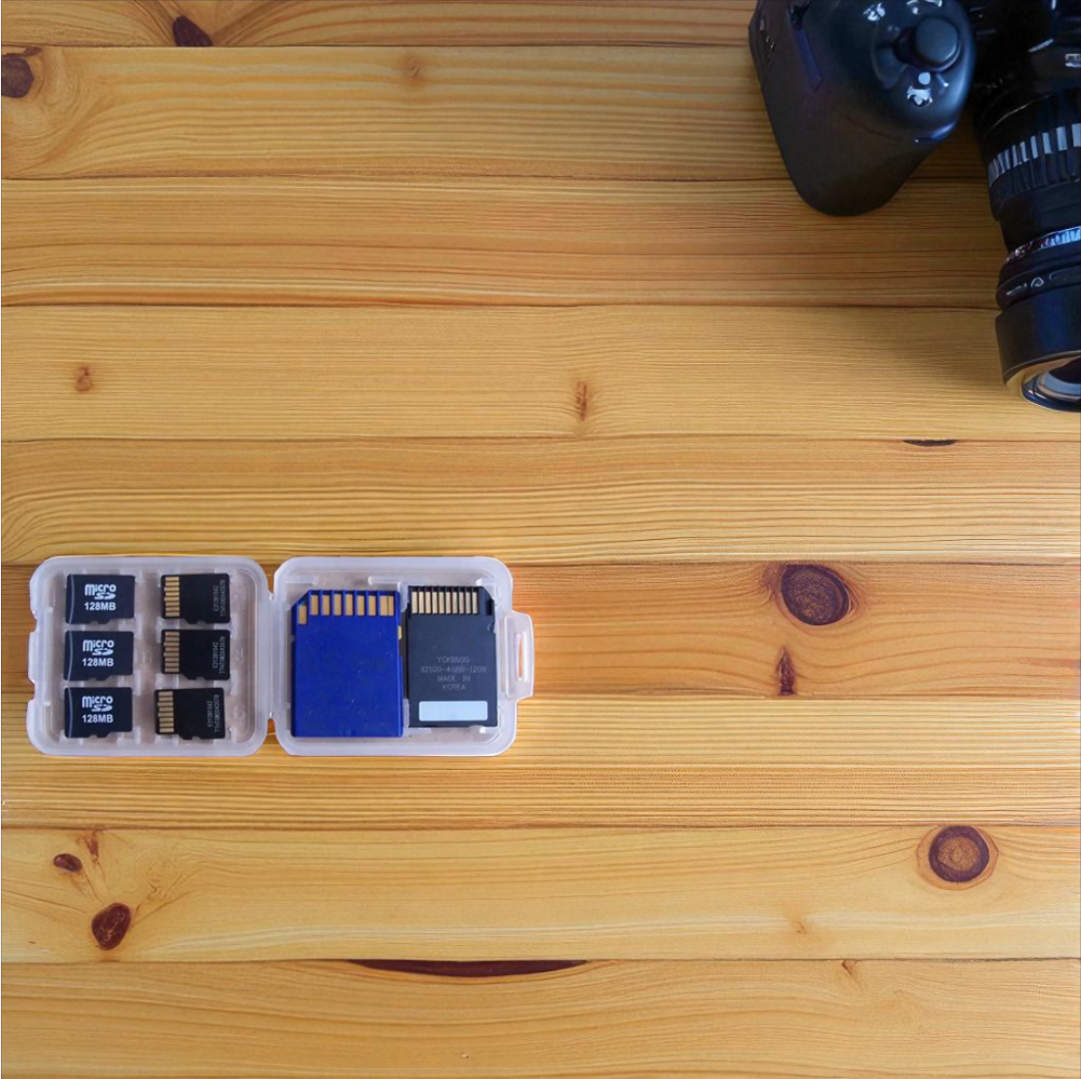 Gambar produk SDJZT Kotak Penyimpanan Kartu Memory SD MS TF SDHC MicroSD 8in1 Case - SD233