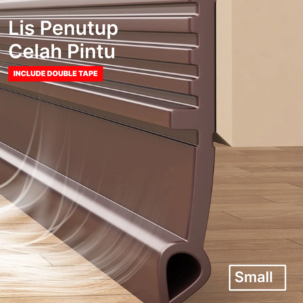 Gambar produk TFAAI Lis Penutup Celah Pintu Penghalang Debu Door Bottom Seal 1M Small - TF1