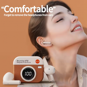Gambar produk KFG Earphone Bluetooth 5.4 TWS In Ear Noise Cancellation 180mAh - HM05