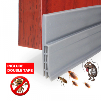 Gambar produk TaffHOME Lis Penutup Celah Pintu Penghalang Debu Door Bottom Seal 1M - LQ7