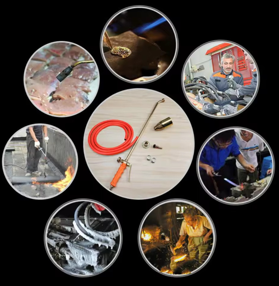 Gambar produk ZEHEN Alat Bakar Gas LPG Welding Torch Flamethrower Double Switch 50mm - ZS60