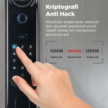 Gambar produk Glomarket Smart Door Lock Fingerprint Face Recognition Password App - B02RL-TC