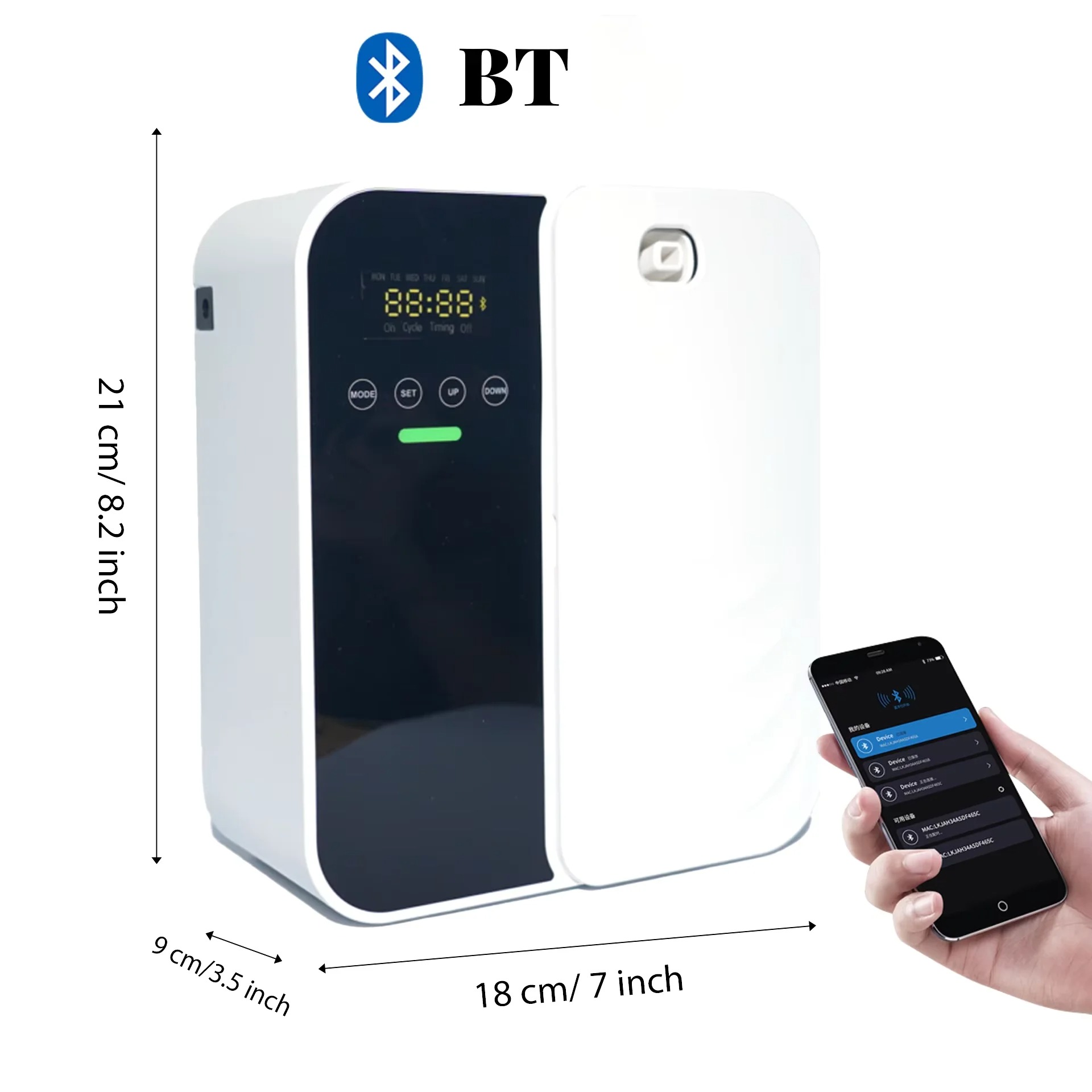 Gambar produk MIVM Diffuser Essential Oil Aromatherapy Bluetooth LCD Display 500ml - MV-50